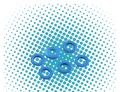 FASTRAX M3 FLAT WASHER/SPACER BLUE 0.5MM THICK (6PC) ANNODISED ALUMINUM - FAST142-1