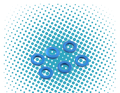 FASTRAX M3 FLAT WASHER/SPACER BLUE 2.0MM THICK (6PC) ANNODISED ALUMINUM - FAST142-4