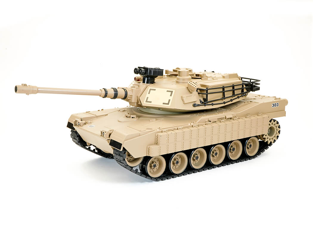 BROTHER TANK - RC RTR Tracked 1:18 USA M1A2 DESERT STORM (BB & WATER BOMB) w/Radio/Battery/Charger