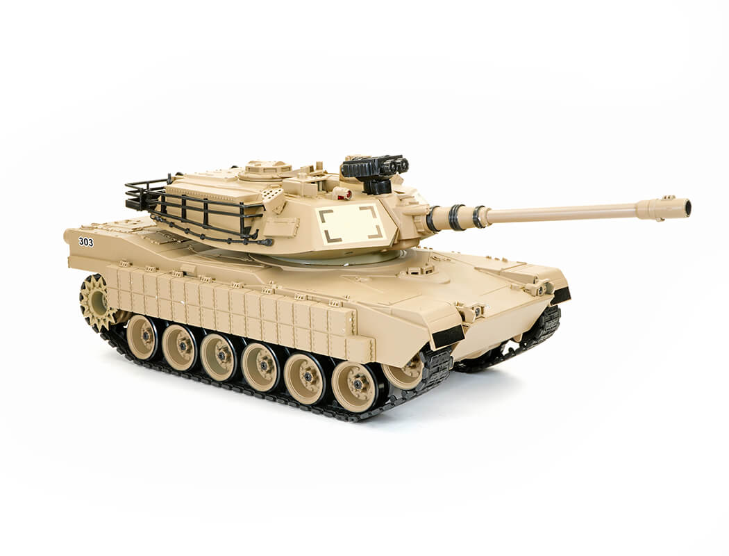BROTHER TANK - RC RTR Tracked 1:18 USA M1A2 DESERT STORM (BB & WATER BOMB) w/Radio/Battery/Charger