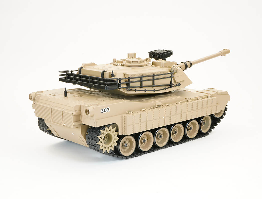 BROTHER TANK - RC RTR Tracked 1:18 USA M1A2 DESERT STORM (BB & WATER BOMB) w/Radio/Battery/Charger