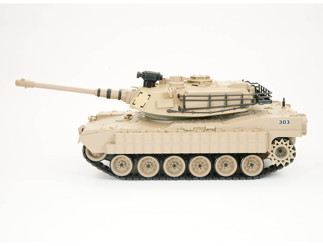 BROTHER TANK - RC RTR Tracked 1:18 USA M1A2 DESERT STORM (BB & WATER BOMB) w/Radio/Battery/Charger