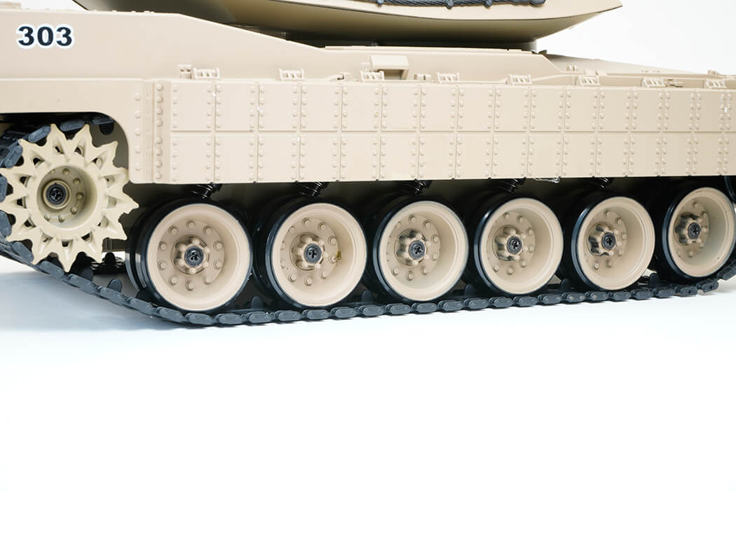 BROTHER TANK - RC RTR Tracked 1:18 USA M1A2 DESERT STORM (BB & WATER BOMB) w/Radio/Battery/Charger