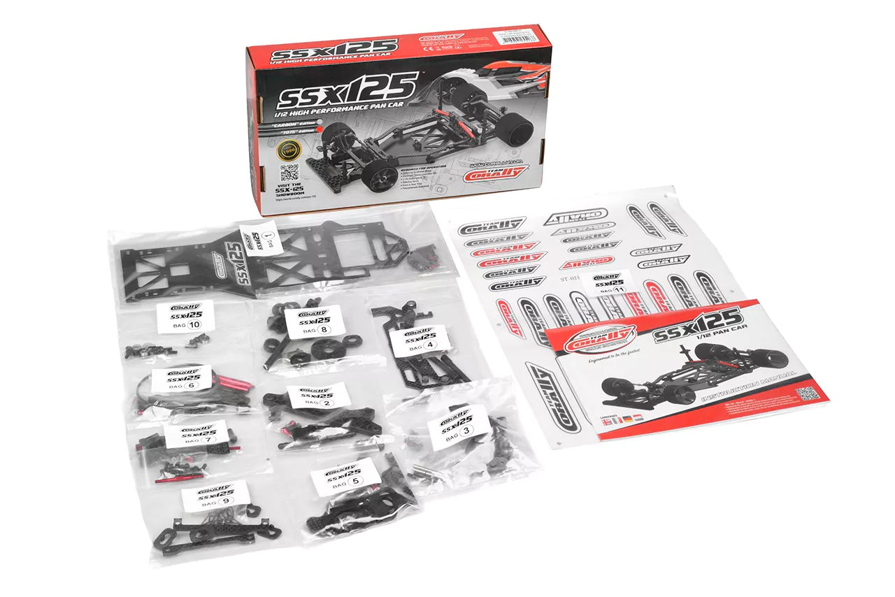 CORALLY - 1/12 SSX-125 7075 ALUMINIUM LMP / LMGT3 - CHASSIS KIT - C-00105-A