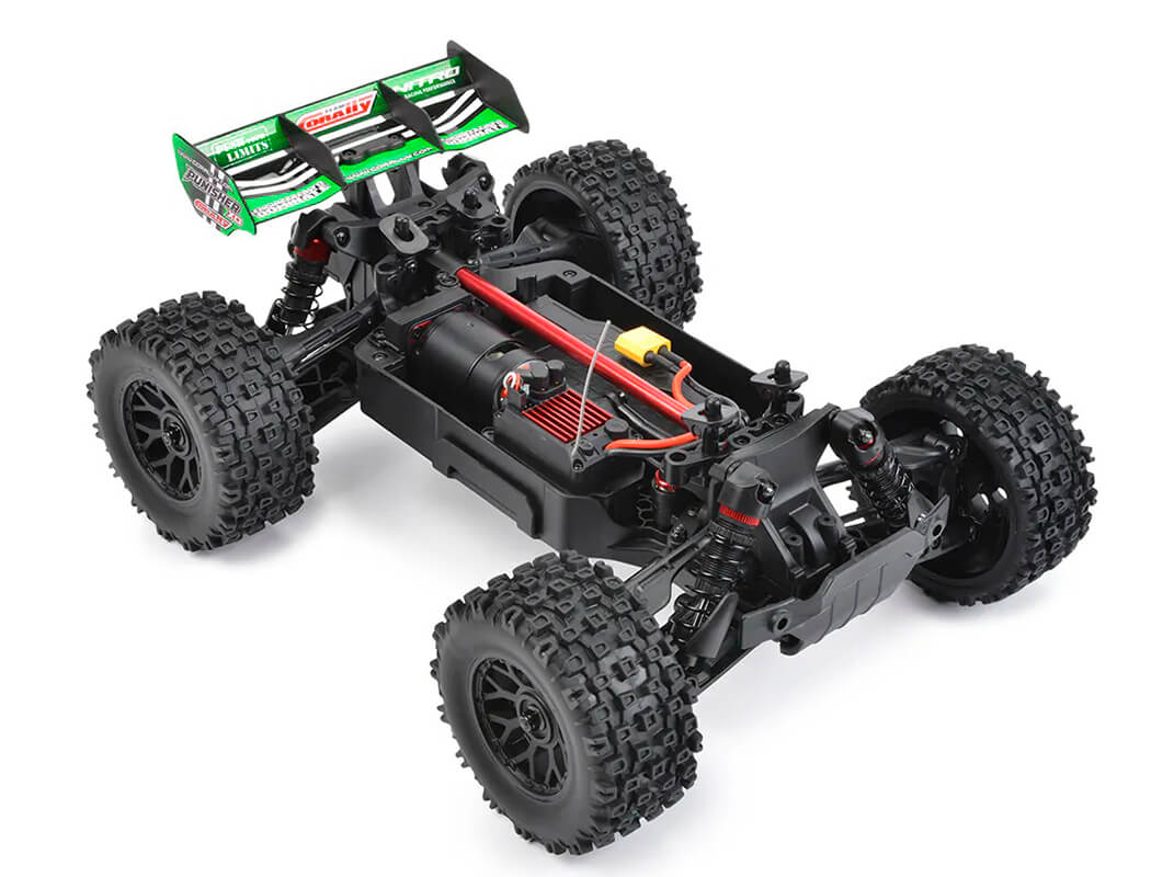CORALLY - PUNISHER RC 1/12 XD RTR TRUCK - Brushed 2S - GREEN - (Lipo Battery & Charger Included) C-00231-G