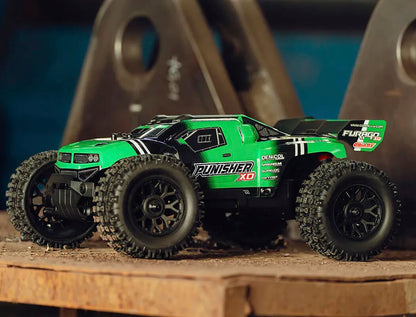 CORALLY - PUNISHER RC 1/12 XD RTR TRUCK - Brushed 2S - GREEN - (Lipo Battery & Charger Included) C-00231-G