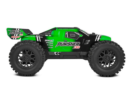 CORALLY - PUNISHER RC 1/12 XD RTR TRUCK - Brushed 2S - GREEN - (Lipo Battery & Charger Included) C-00231-G