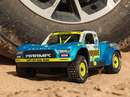 ARRMA - 1/16 MOJAVE GROM MEGA 4X4 RC DT RTR w/ Battery & Charger (Blue) - C-ARA2104T2