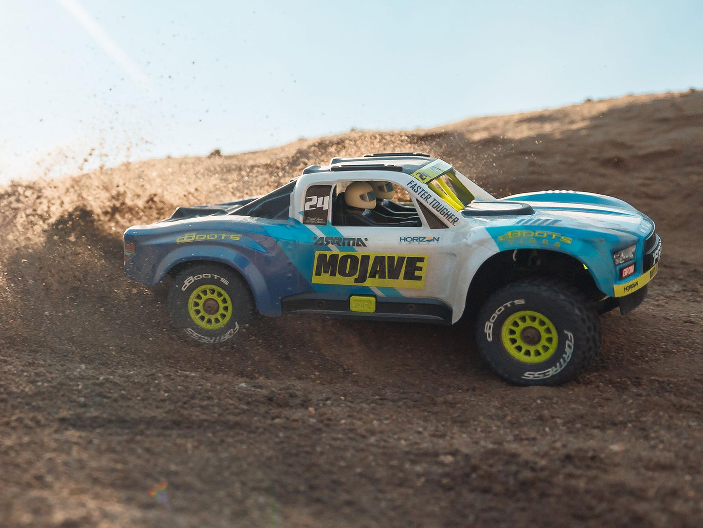 ARRMA - 1/16 MOJAVE GROM MEGA 4X4 RC DT RTR w/ Battery & Charger (Blue) - C-ARA2104T2