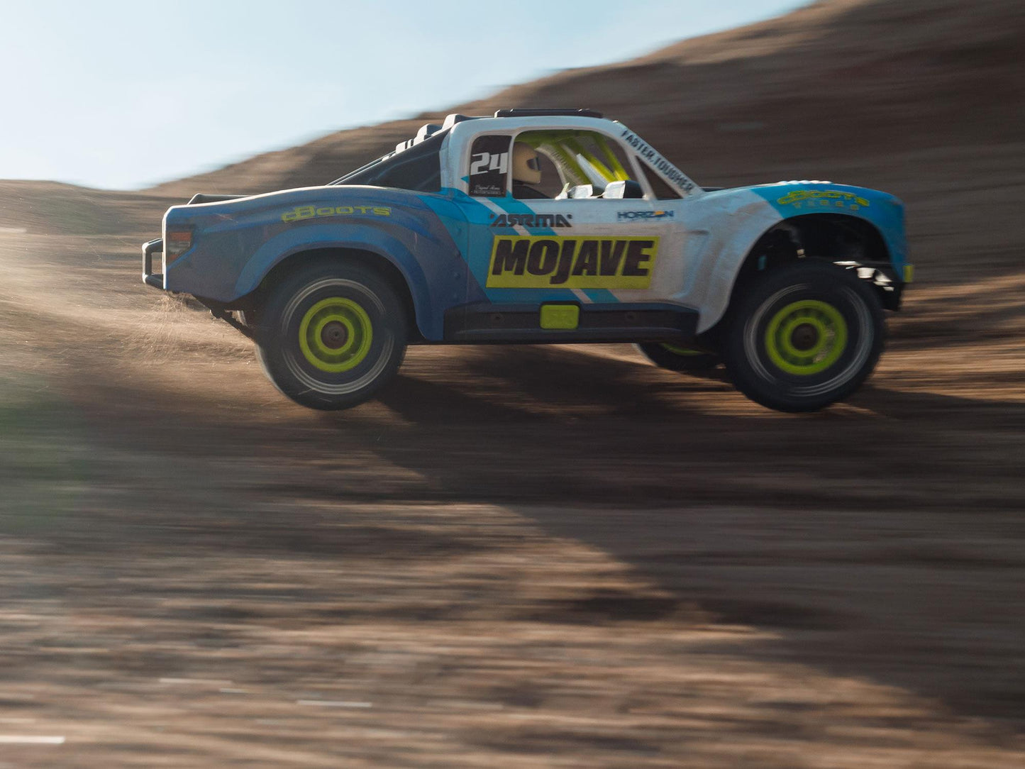 ARRMA - 1/16 MOJAVE GROM MEGA 4X4 RC DT RTR w/ Battery & Charger (Blue) - C-ARA2104T2