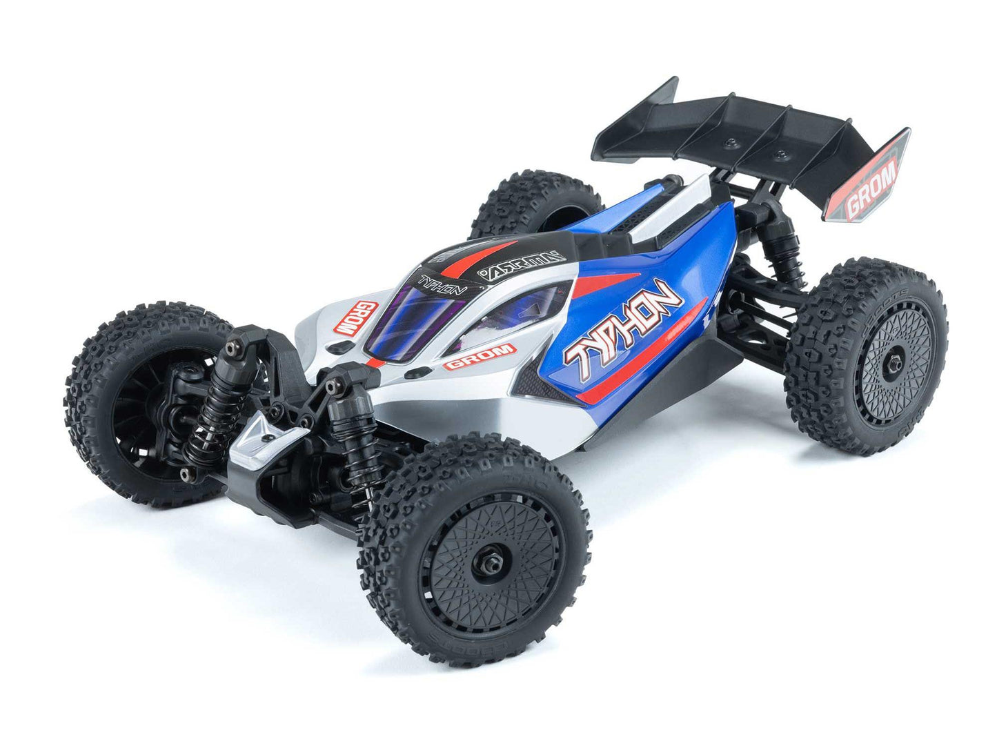 ARRMA - 1/14 TYPHON GROM MEGA BUGGY 4X4 RC RTR w/ Battery & Charger (Blue) - C-ARA2106T1