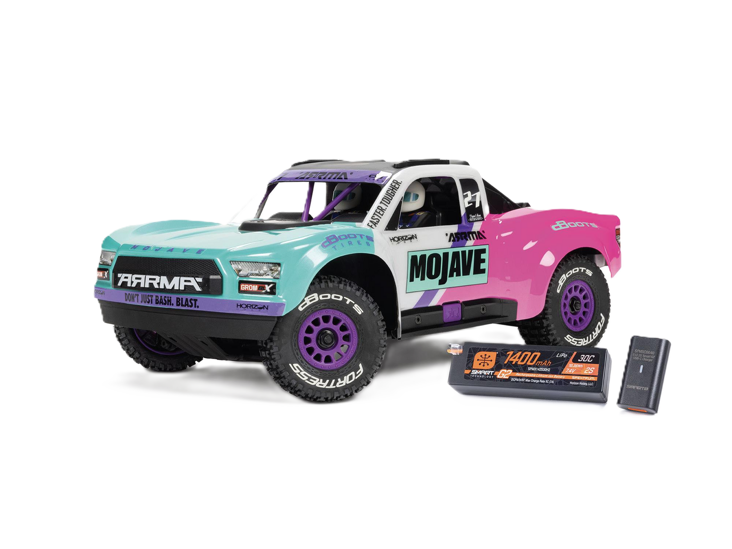 ARRMA - 1/16 MOJAVE GROM 223S BLX Brushless 4X4 DT with Batt/Charger Deal - C-ARA2304ST1 (Short Course)