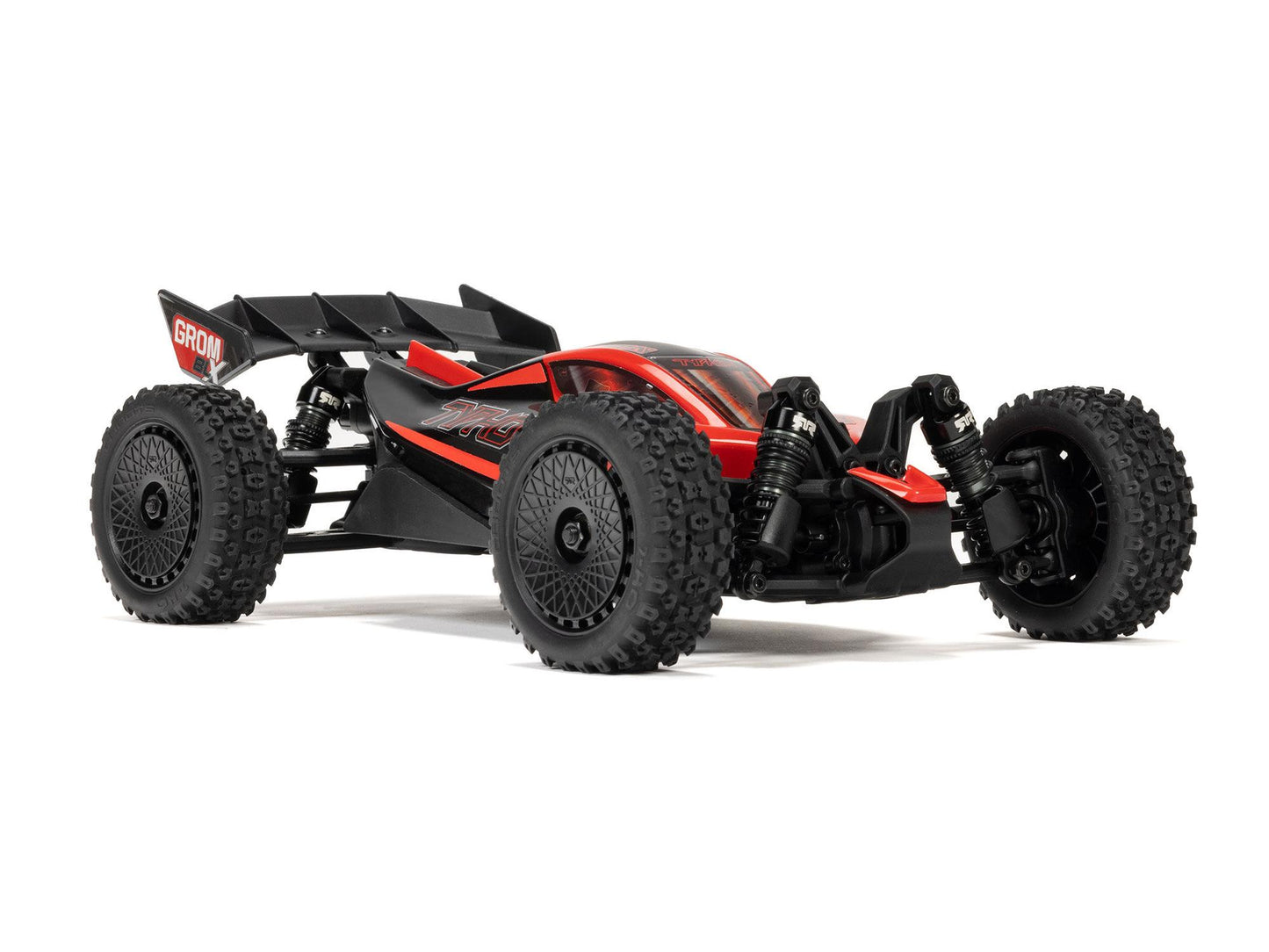 ARRMA - 1/14 TYPHON GROM 2S to 3S BUGGY BRUSHLESS BLX 4X4 RC RTR w/ Battery & Charger (RED) - C-ARA2306ST1