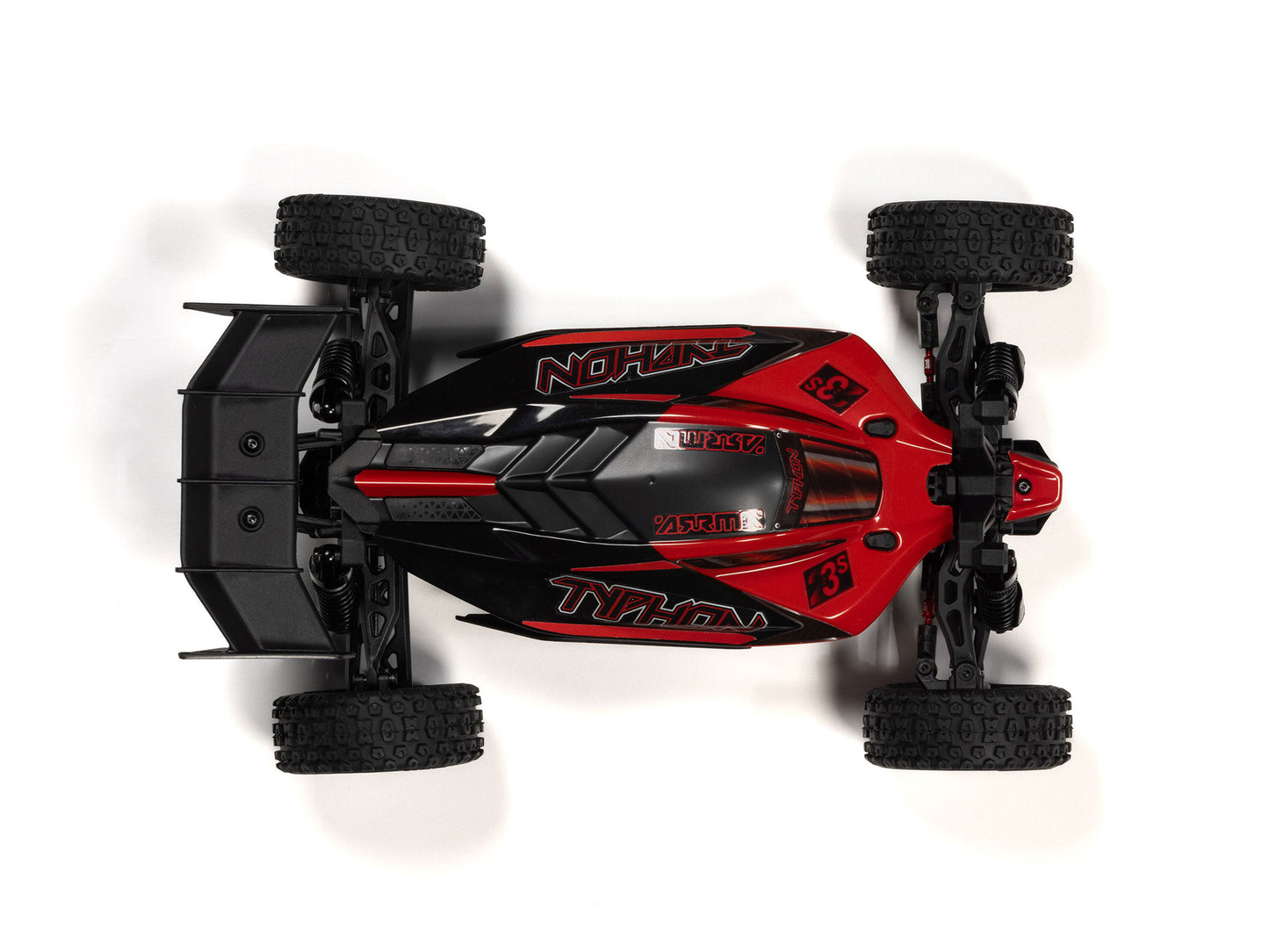 ARRMA - 1/14 TYPHON GROM 2S to 3S BUGGY BRUSHLESS BLX 4X4 RC RTR w/ Battery & Charger (RED) - C-ARA2306ST1