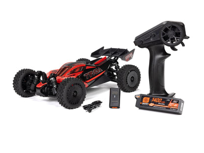 ARRMA - 1/14 TYPHON GROM 2S to 3S BUGGY BRUSHLESS BLX 4X4 RC RTR w/ Battery & Charger (RED) - C-ARA2306ST1