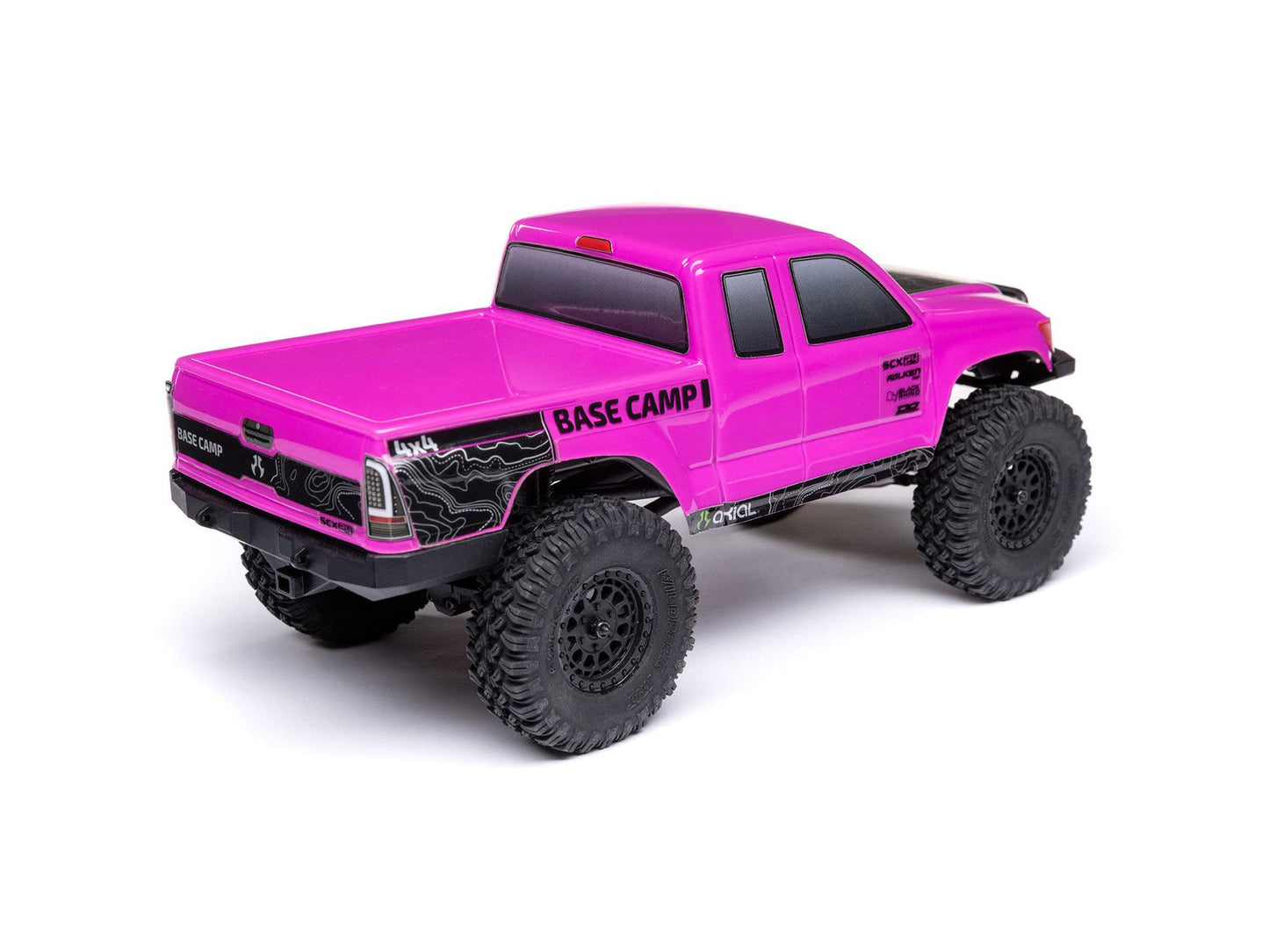 Axial - 1/24 SCX24 Base Camp 4WD Rock Crawler RTR w/Battery, Charger & Radio Set - Pink - C-AXI-1219T3