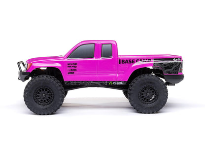 Axial - 1/24 SCX24 Base Camp 4WD Rock Crawler RTR w/Battery, Charger & Radio Set - Pink - C-AXI-1219T3