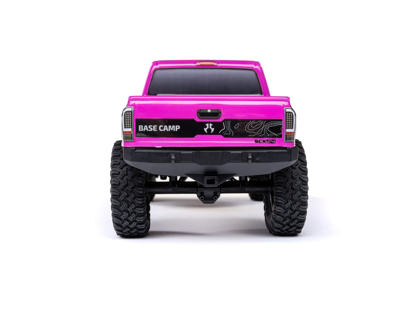 Axial - 1/24 SCX24 Base Camp 4WD Rock Crawler RTR w/Battery, Charger & Radio Set - Pink - C-AXI-1219T3