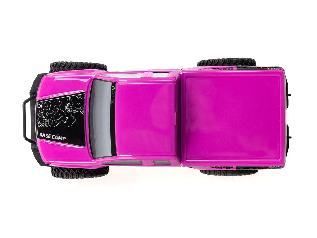 Axial - 1/24 SCX24 Base Camp 4WD Rock Crawler RTR w/Battery, Charger & Radio Set - Pink - C-AXI-1219T3