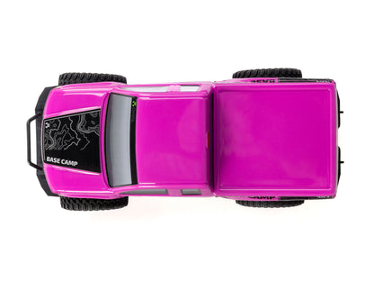 Axial - 1/24 SCX24 Base Camp 4WD Rock Crawler RTR w/Battery, Charger & Radio Set - Pink - C-AXI-1219T3