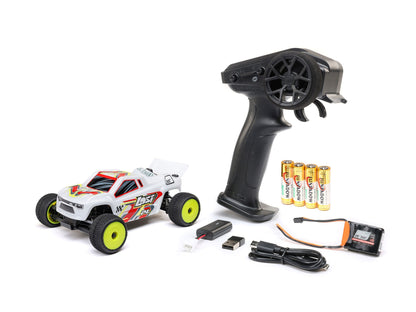 Losi - 1/28 Micro-T 2WD Stadium Truck RTR White (1/24th Class) - (Radio, Battery & Charger Included) C-LOS-1392T1