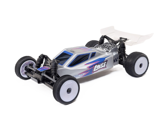 Losi - 1/24 Micro B 2WD Buggy RTR Silver - (Radio, Battery & Charger Included) C-LOS00007T2