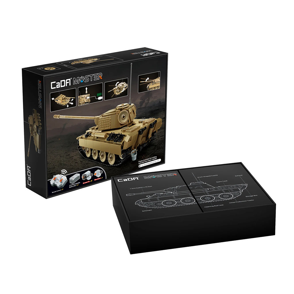 CADA BLOCK SET - (Supplier Order) RC Functioning 1:35 Panther Tank Model - 907pcs - C61073W