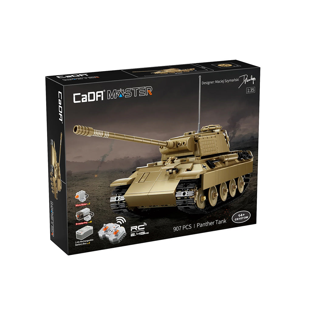 CADA BLOCK SET - (Supplier Order) RC Functioning 1:35 Panther Tank Model - 907pcs - C61073W