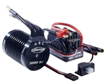 Carson - 1/10 RC Brushless System Combo BL Set Dragster Turbo 2.0 2600KV - C906311 (Deans plug)