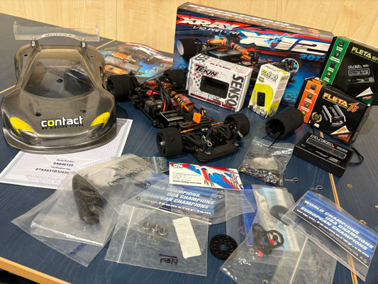 Used - Xray X12 2017 - With 1S ESC, 13.5T Motor, Micro Servo, LMGT3 Body, lots of spares