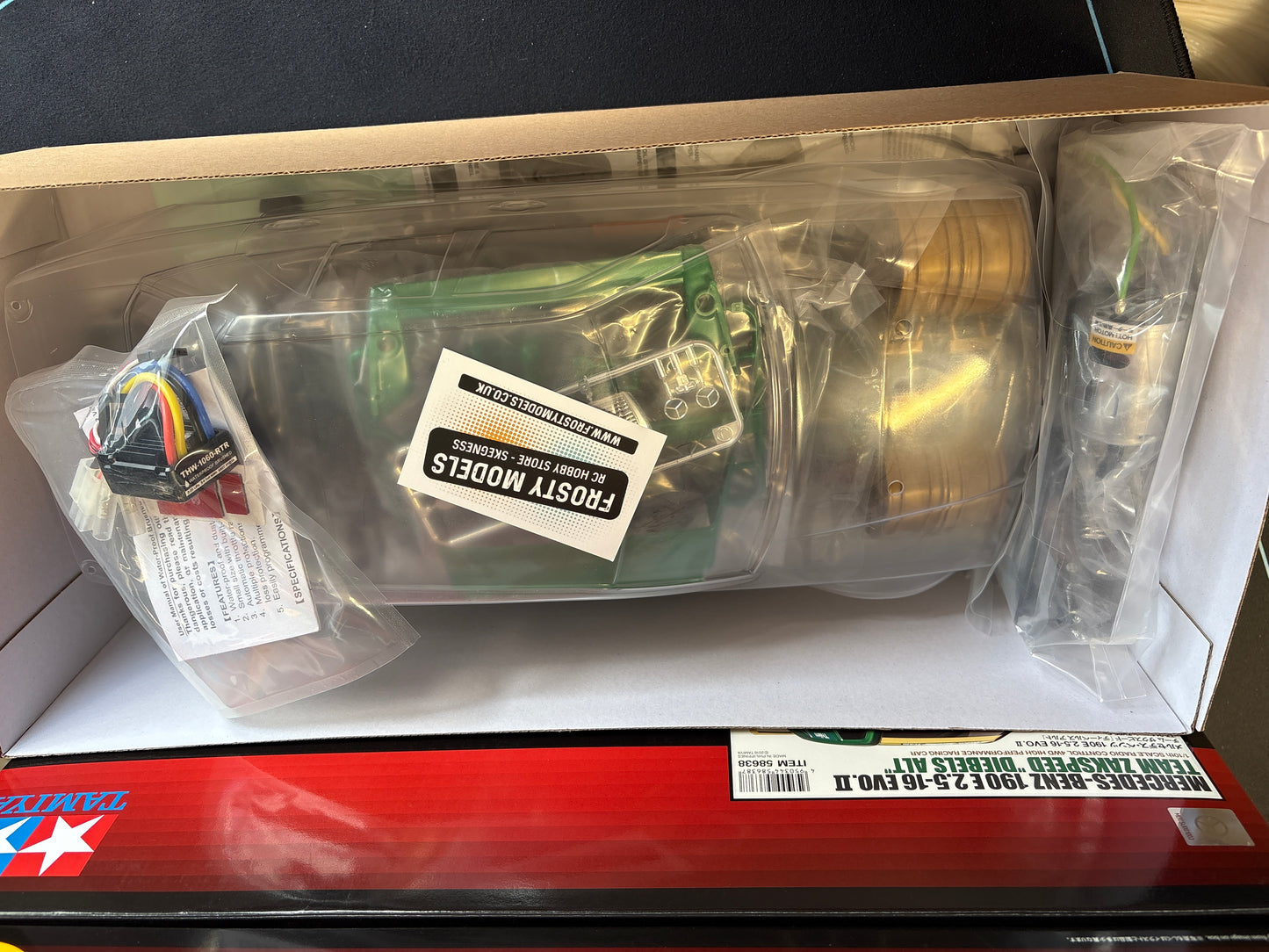 TAMIYA 58638 - Mercedes 190 E Zakspeed KIT - 1/10 4WD CAR (TT01E) INC's ESC & MOTOR