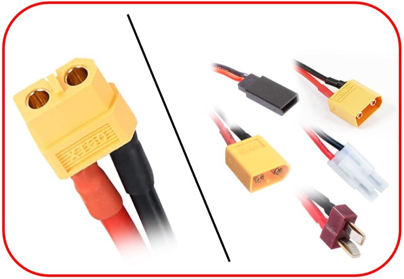 Absima - Charging RC Battery Cable XT60 - XT90/XT60/T-plug/Tamiya/FUT/JR - 3040057