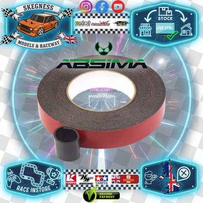 ABSIMA - Double Sided  faced Adhesive Tape ESC / Receiver - Extra Long! 10mx25mm - 2440009