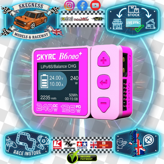 SKY RC - B6neo+ DC TINY! Smart Charger - Pink (needs 5-30V power Source) SK-100211-04