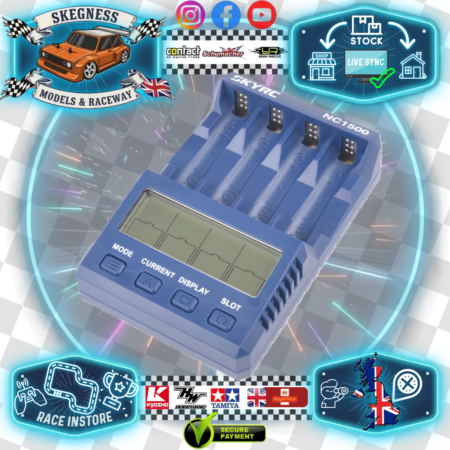 Sky RC - NC1500 AA/AAA Smart Charger / Cycle / Discharge - (Mini-Z Battery Charger) SK-100154