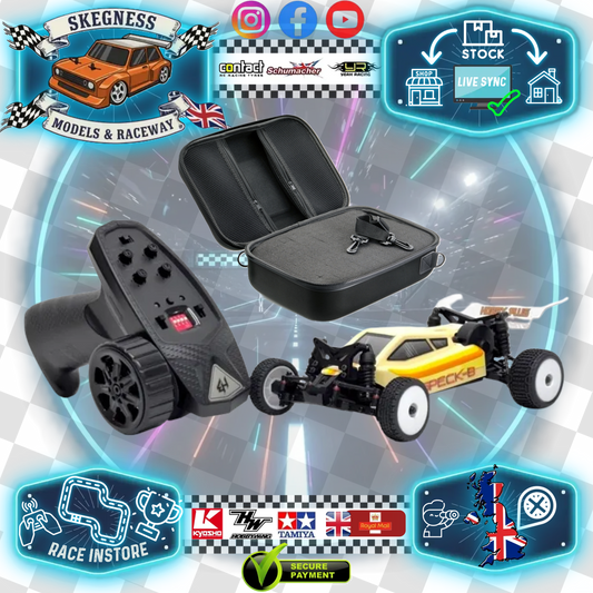 Hobby Plus - 1:24 2WD Buggy "Speck-B" RTR w/battery & charger (Vintage Creme) + Absima Carry Case (simular to Losi Mini-B)