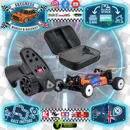 Hobby Plus - 1:24 2WD Buggy "Speck-B" RTR (Razor Orange) + Absima Case - HBP2410250-C2-Case