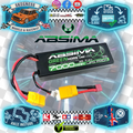 Absima - LiPo Stick Pack 1/10 RC Battery 2S 7.4V 50C 7000mah High Current (XT90/T-Plug Deans) - 4140019