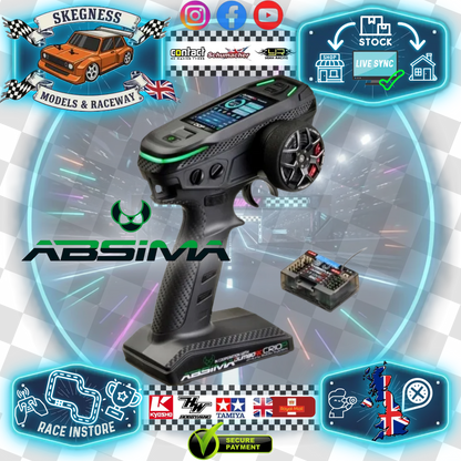 Absima - 10ch Pro Fully Digital RC CAR Radio "CR10P" 2.4GHz w/Receiver - 2000013 (Extra receivers available - Same as Dumbo RC & Cheaper)
