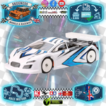 XTREME TWISTER - 1/10 RC CAR - ETS TC BODY SHELL - XTMTB0413-ETS (Racer Recommended)