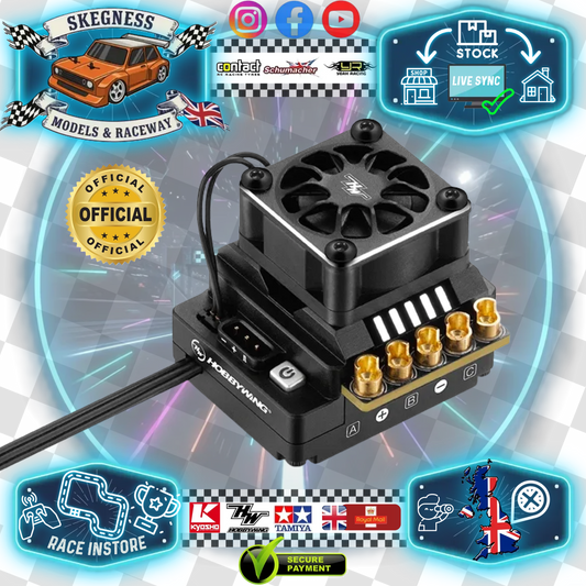 HOBBYWING - XERUN XR10 Pro Legacy Brushless ESC 150Amp 2S - HW30112800 (Ideal for 1/10th Touring car & Buggy racing, 1/10th Drift, F1, Rally)