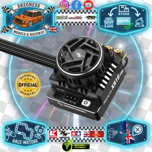 HW30112619 - HOBBYWING XERUN XR10 PRO BLACK G3 ESC SPEED CONTROL ESC - (For Pro Drivers - Ideal for Modified Classes)