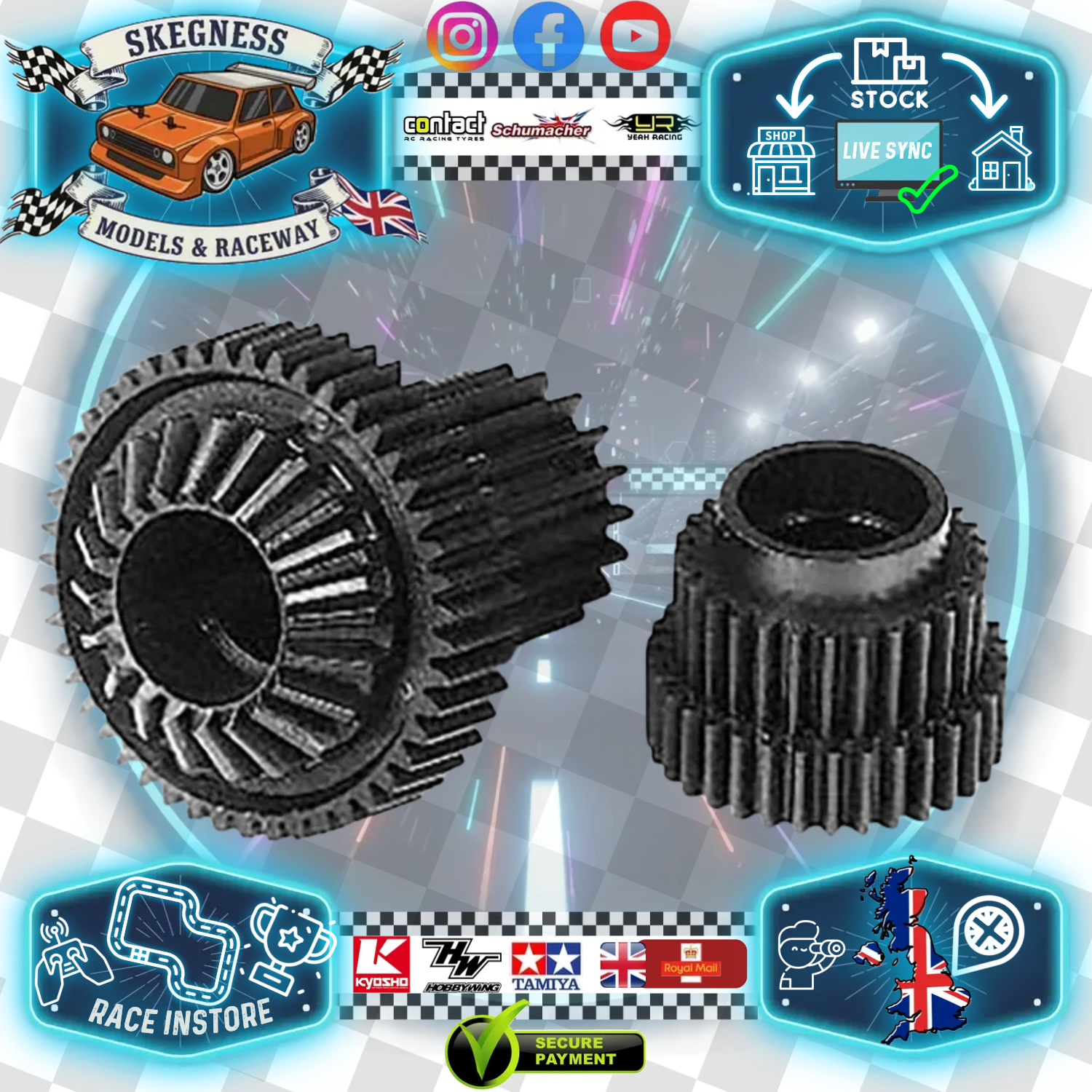 Tamiya - RC TL01 SPEED TUNED GEAR SET -  Item No. 53342