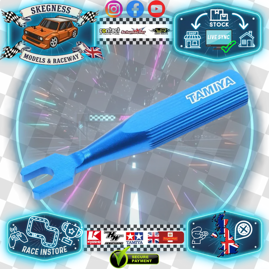 Genuine Tamiya TRF - RC TURNBUCKLE WRENCH - Blue anodized finish - 53602