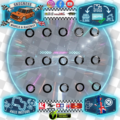 Tamiya - 3m M3 Spring (sprung) Steel Washer (15pcs) Item No. 50587