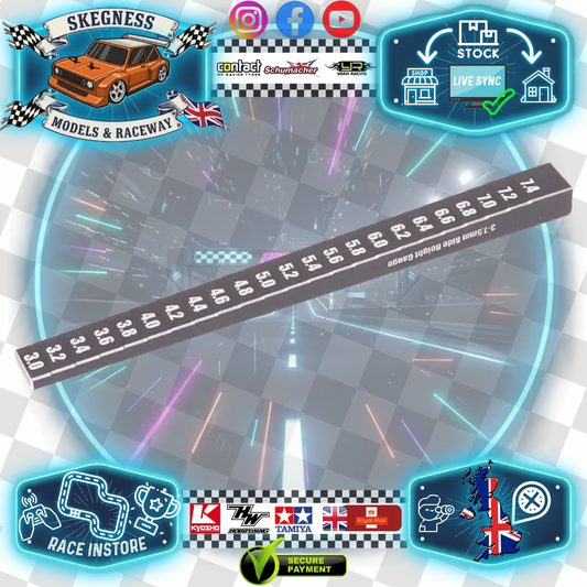 CORE RC - Ride Height Gauge 3-7.5mm in 0.1mm Steps for 1/10 to 1/12th Cars - CR881