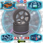CONTACT RC - 1/12 GT12 LMGT3 Front 38Sh Purple - 43mm - JT2-38USF (1pair) Wheel & Tyre Set Pre-Glued (BRCA Recommend)