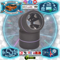CONTACT RC - 1/12 GT12 LMGT3 Rear (3-Bolt) 38Sh Purple - 43mm - JT2-38USR (1pair) Wheel & Tyre Set Pre-Glued (BRCA Recommend)