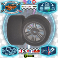 Contact - 1/10 RC Electric Touring Car (Shore 37sh JAP Soft) (30mm Wide Rears) CARBON BLACK Foam Wheels & Tyres / Tires - (2pcs) J13774 (JAP=offering excellent wear characteristics on Tarmac)