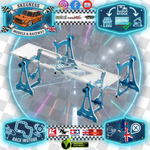 SKY RC - 1/10 TOURING CAR - SETUP GAUGE SYSTEM (TOE/CAMBER/CASTER) - BLUE ALLOY - SK-600069-27 (Free Carry Case)